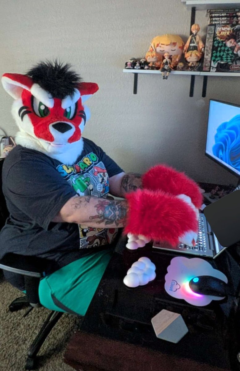 It's #FursuitFriday 
It's October 3rd 
It's the life of a showgirl release date 
The world is good