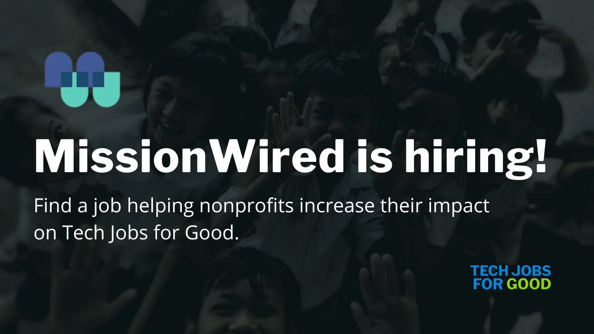 TechJobsforGood's tweet image. Help nonprofits advance their mission with revolutionary digital strategies! @MissionWired is hiring!

Role: Email Production Associate
Location: Remote (US)
Apply now 👉 loom.ly/ZMC-vZk?utm_so…

#TechForGood #SocialImpactJobs #Hiring