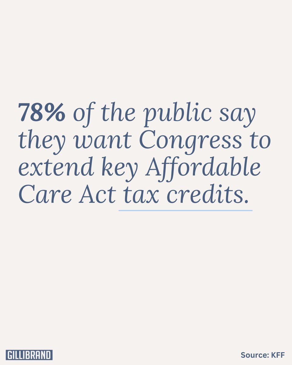 That's right — nearly 80% of the public want us to extend key tax credits and lower health care costs.

Congressional Republicans should listen to their own constituents.