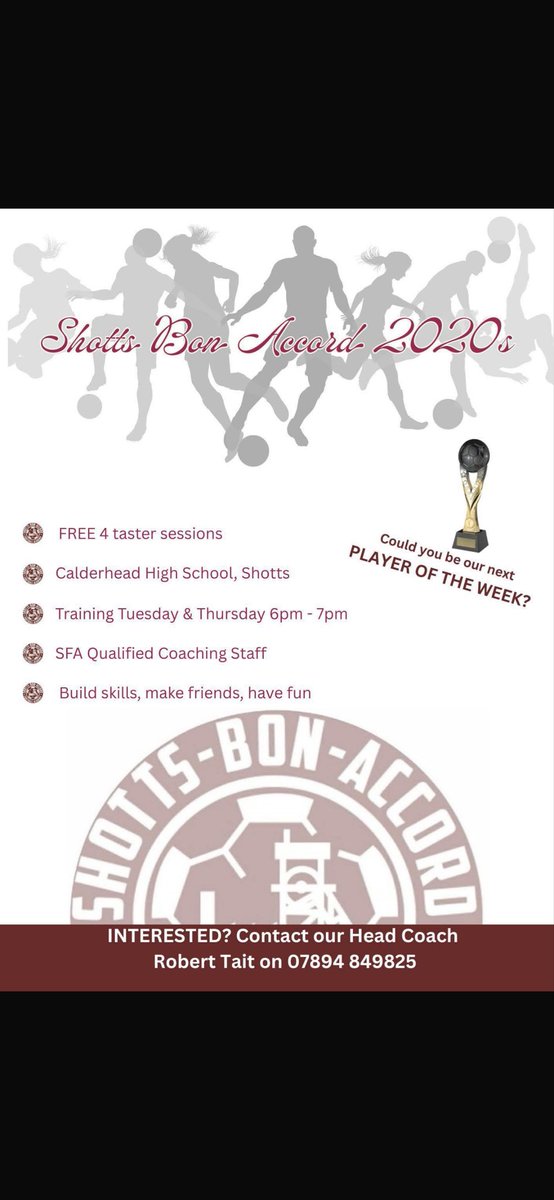 Shotts Bon Accord FA 2008 Maroon tweet media