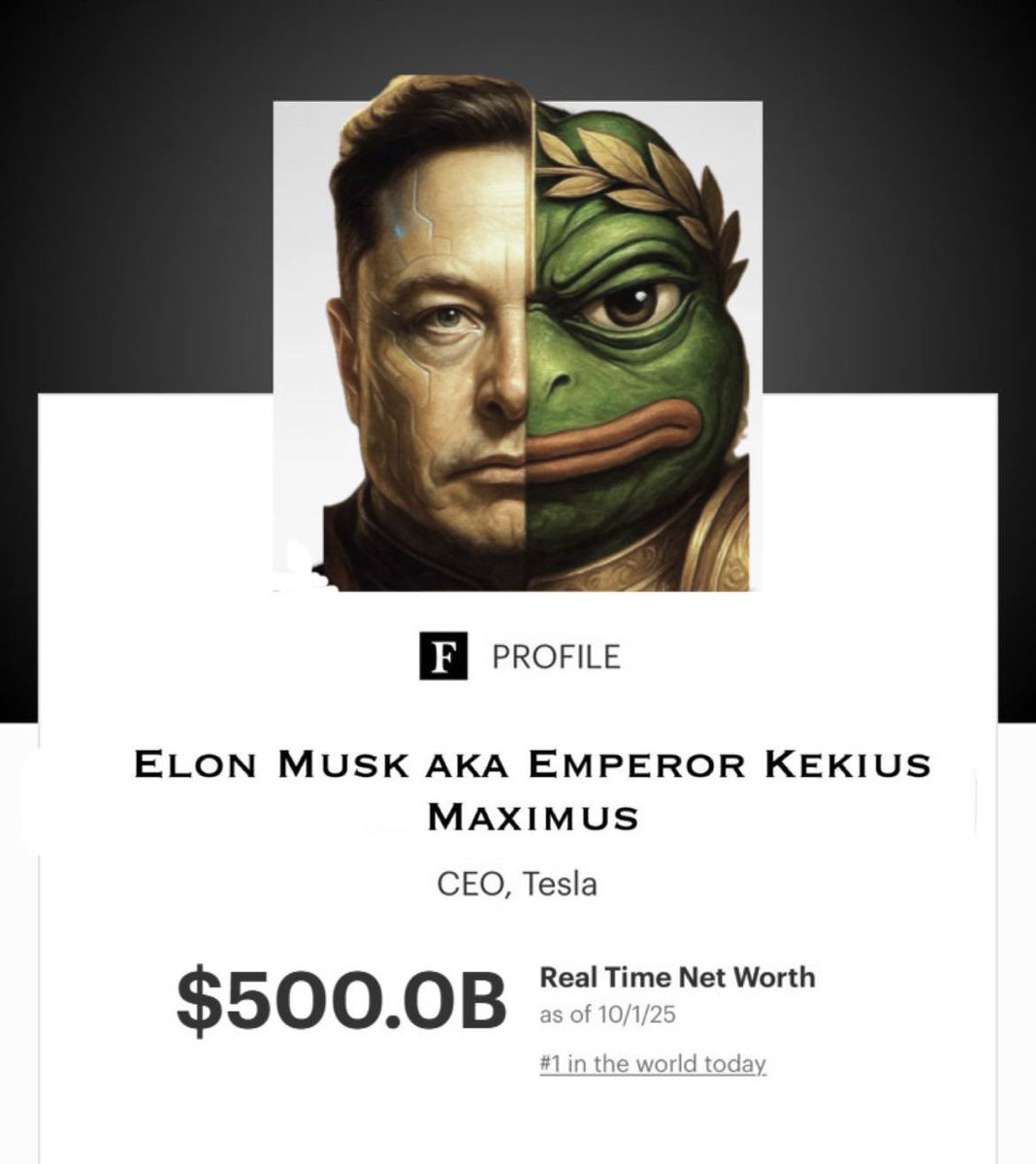 deeprootforest's tweet photo. @davidgokhshtein Kekius Maximus aka Elon Mask https://t.co/JwlLkpPHTj