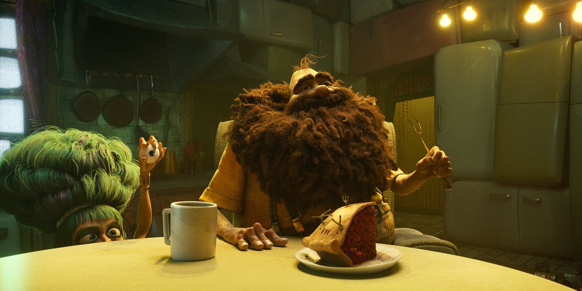 whatonnetflix's tweet photo. New first look at Netflix's new Roald Dahl movie THE TWITS, releasing on October 17th! https://t.co/La2zrO7zzU