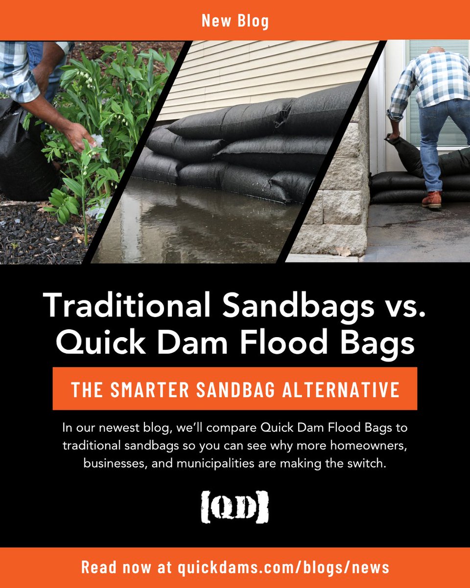 QUICKDAM's tweet image. Forget shovels, sand, and sore backs. Quick Dam Flood Bags are the modern way to fight flooding, lightweight, eco-conscious, and ready in minutes.

Discover why they’re the smarter sandbag alternative: hubs.la/Q03M8k9f0

#QuickDam #FloodProtection #SandbagAlternative
