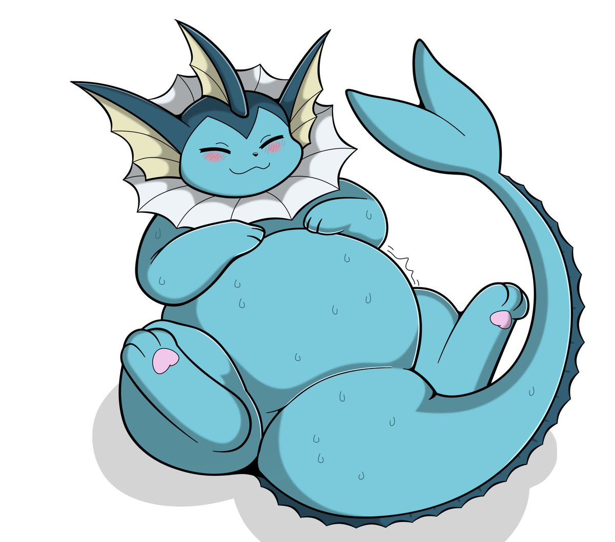 Vaporeon Drive 1.5

that belly is starting to get in shape but still have a lot of way to reach their proper size. keep drinking, fatty!

the soft fishy can't resist to enjoy their new chubby water tank as long as they can use their limbs at least~