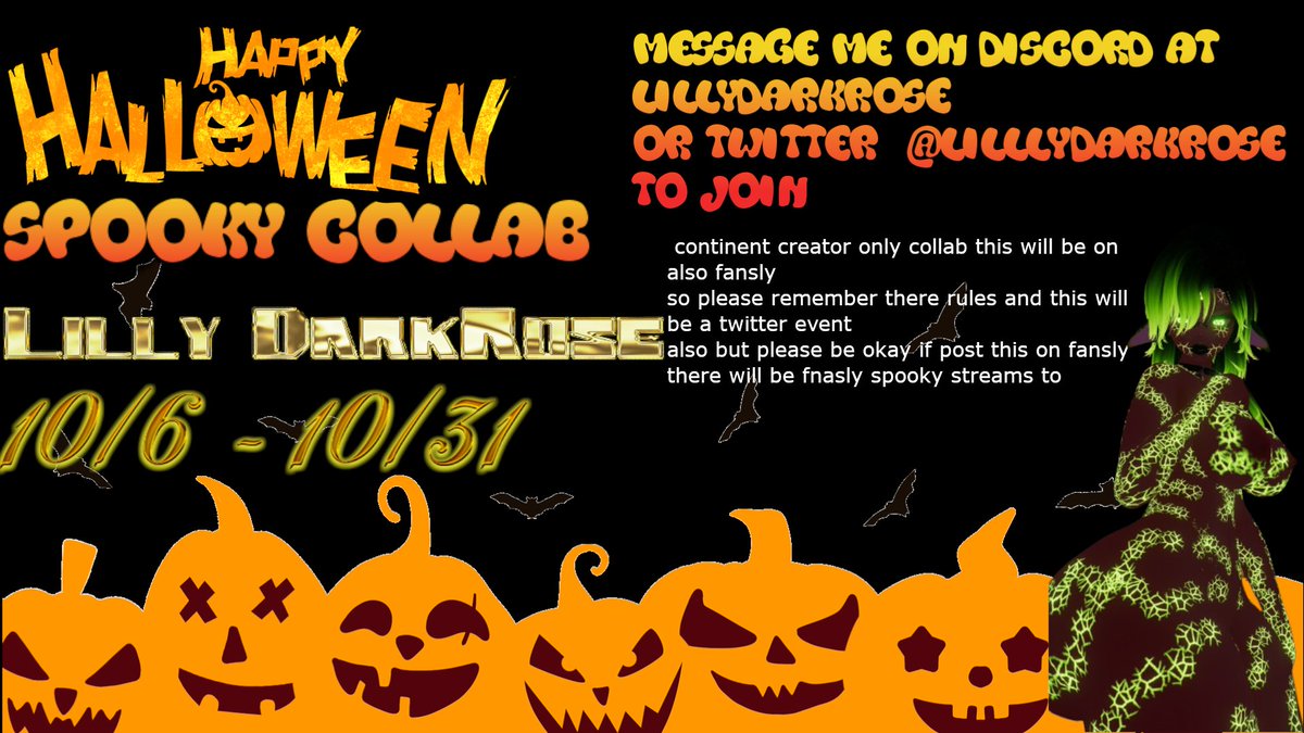 THIS SPOOKTOBER COLLABS FOR FANSLY PLEASE SEE HOW TO MESSAGE ME DOWN BELLOW (i forgot caps lul)