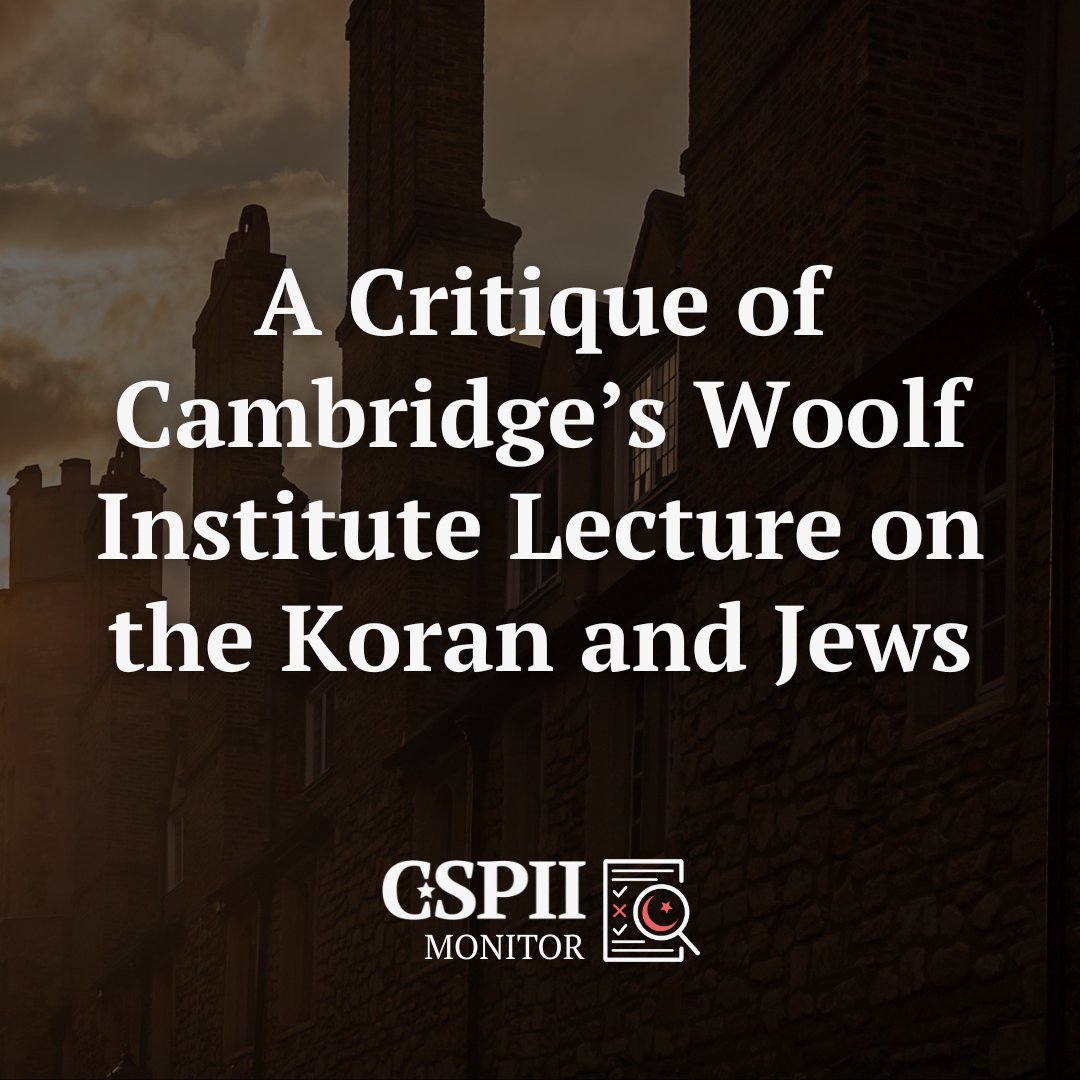The lecture is titled: “What the Qur'an really says about Jews, Judaism and the Bible”

Unfortunately, the lecturers [...]
 
➡️💡 Read the full article here: cspii.org/learn-politica…

#PoliticalIslam #Political_Islam #InterfaithDialogue #CSPII #Jews #Torah #Koran #Bible