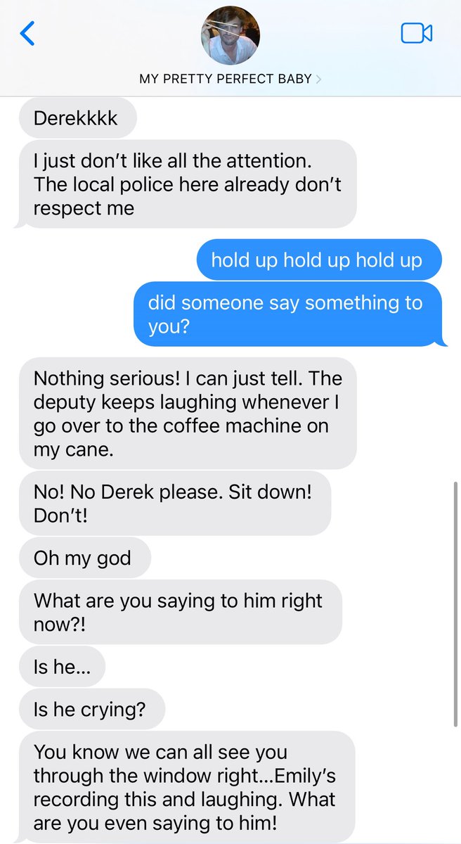 moreidfeed's tweet photo. #MoreidWeek2025 day three, inbetween canon moment. 

texts between spencer and derek during his knee injury https://t.co/bIx8yy4nnI