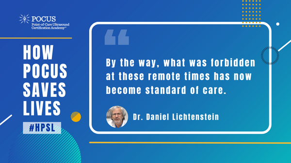 POCUSAcademy's tweet image. POCUS saves lives 📲 then and now.

Dr. Lichtenstein shares how, in 1985, ultrasound revealed a pleural effusion in a patient with “white-out” lung, changing their outcome.

Has POCUS changed your practice? Share your story today! hubs.li/Q03LwWH60