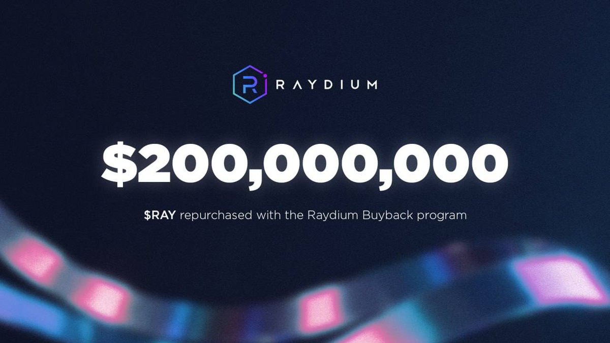 Raydium $200M 바이백 발표