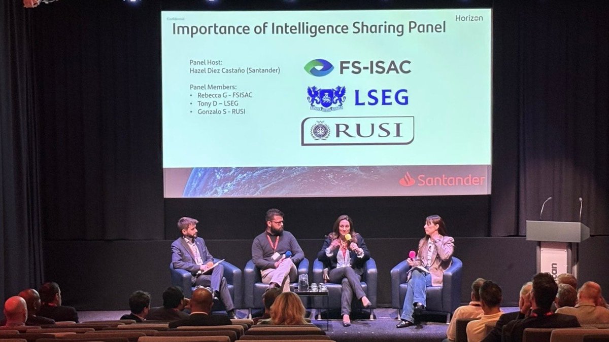 FSISAC's tweet image. On 2 October, Rebecca Gibergues, our Executive Director of EMEA, joined fellow industry experts in a panel moderated by Santander at the Horizon Conference to discuss why sharing intelligence is critical during incidents and day-to-day.
Learn more: hubs.ly/Q03M8lPt0
