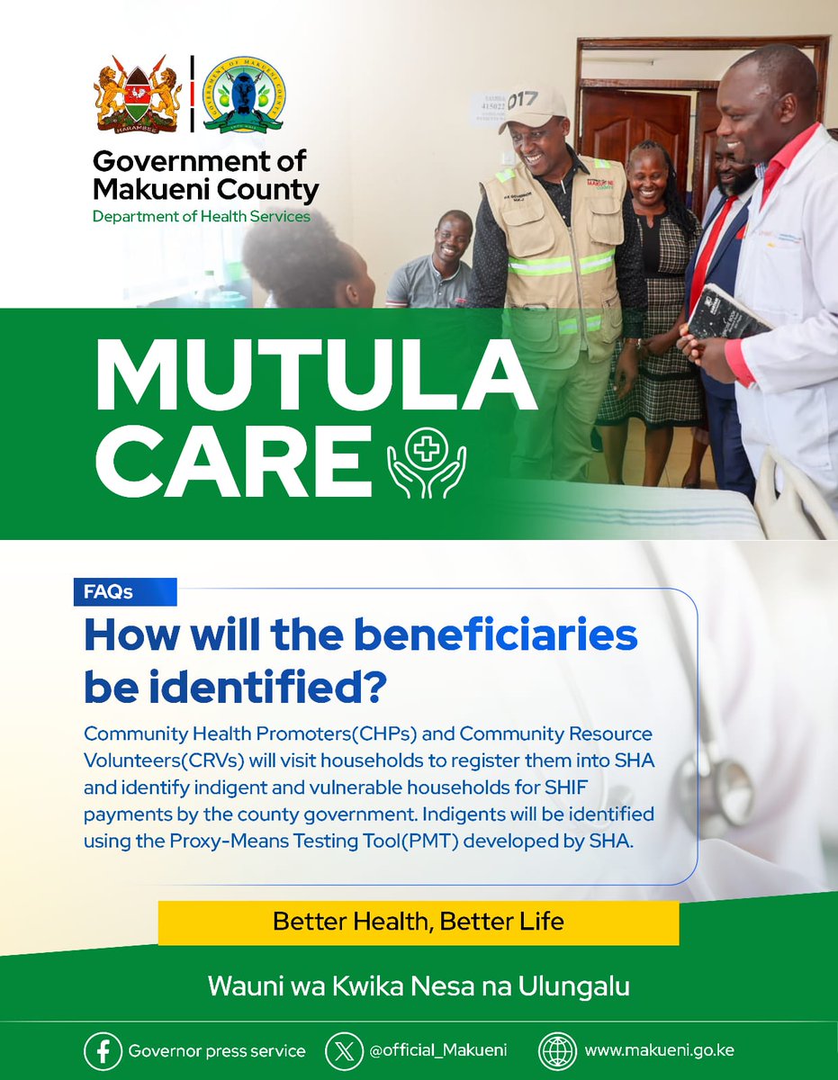 maingawewa's tweet photo. MutulaCare universalizes wellness ocular, dental, emergent as well as chronic afflictions wholly encompassed.
@GvnMutula
#MutulaCare
#MutulaDelivers
#MakueniTukoSawa https://t.co/FqJXtWM5fc