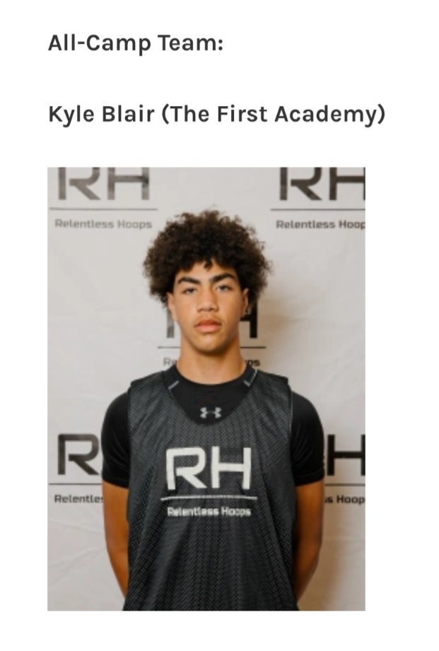 23KyleBlair's tweet photo. Truly grateful to be named to the @Relentless_Hoop 2027 Select 80 All Camp Team 🙏 Congrats to all the other players recognized—blessed to compete with y’all. Big thanks to the coaches who see the work we're putting in &amp; all glory to God for His goodness! #ForHISGlory https://t.co/DQw9harFAP