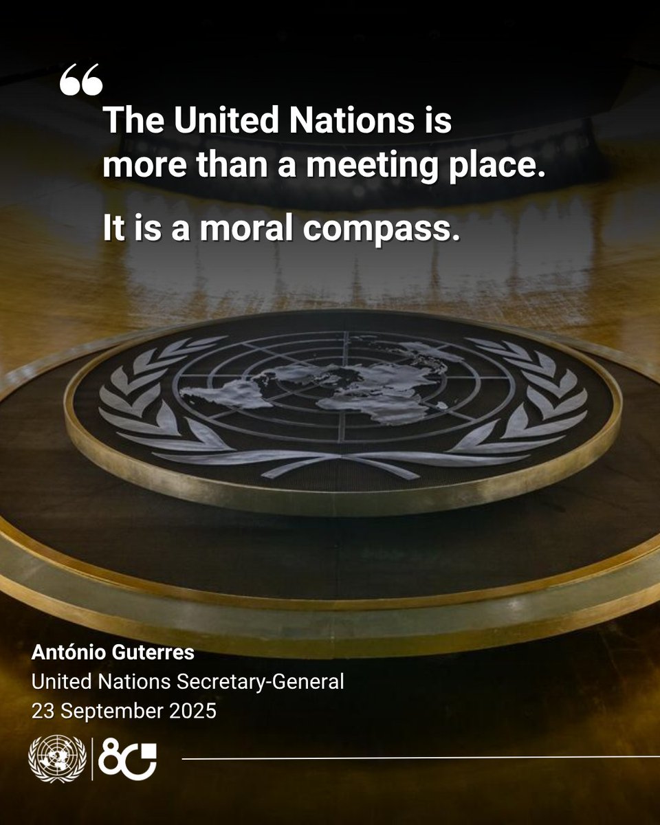 United Nations (@un) on Twitter photo The UN transforms decisions into action, says <a href="/antonioguterres/">António Guterres</a>.
“A force for peace and peacekeeping.
A guardian of international law.
A catalyst for sustainable development.
A lifeline for people in crisis.
A lighthouse for human rights.” The UN transforms decisions into action, says <a href="/antonioguterres/">António Guterres</a>.
“A force for peace and peacekeeping.
A guardian of international law.
A catalyst for sustainable development.
A lifeline for people in crisis.
A lighthouse for human rights.”