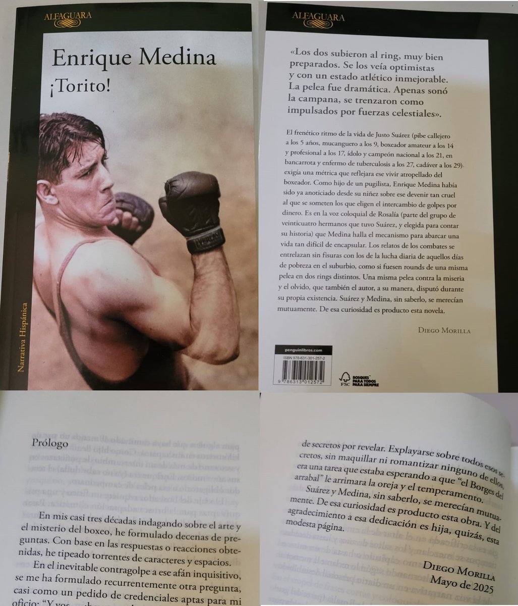 Hoy  es un gran día para ser fan del boxeo y de la literatura. Sale a la luz  esta hermosa obra, pergeñada por el gran Enrique Medina (autor de "Las  tumbas" entre decenas de éxitos) y con prólogo de un servidor. 🇦🇷🥊Enjoy!!