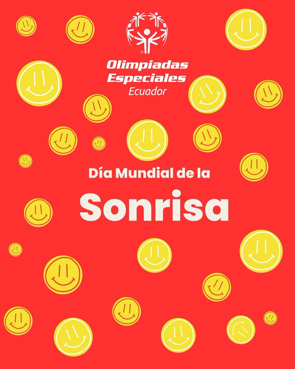 ✨ ¡Hoy celebramos el Día Mundial de la Sonrisa junto a toda la familia de Olimpiadas Especiales Ecuador! ✨

La sonrisa es un lenguaje universal que une corazones, derriba barreras y refleja la alegría de vivir.