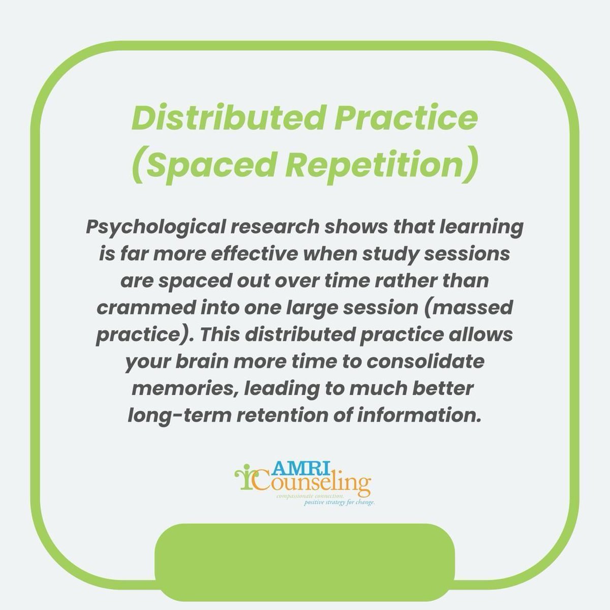Study smarter, not harder… space out your sessions. 🧠 

#SpacedRepetition #LearningHacks #Memory