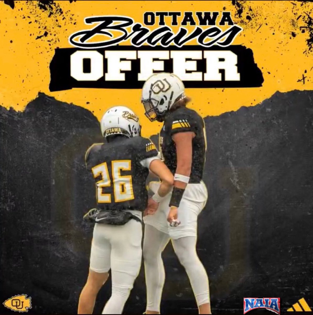 Alonzo McGowan ✞ (@lonzo5x) on Twitter photo After a great conversation with <a href="/kylekramer82/">Coach Kramer</a> I’m blessed to receive an offer from <a href="/OttawaBravesFB/">Ottawa Braves Football</a>
<a href="/Coach_Davis15/">Steve Davis, Sr</a> <a href="/CoachNickDavis/">Nick Davis</a> <a href="/CoachSCDub/">Spencer Wheeler</a> <a href="/ShedrickMckenz2/">Miss-Lou Recruits</a> After a great conversation with <a href="/kylekramer82/">Coach Kramer</a> I’m blessed to receive an offer from <a href="/OttawaBravesFB/">Ottawa Braves Football</a>
<a href="/Coach_Davis15/">Steve Davis, Sr</a> <a href="/CoachNickDavis/">Nick Davis</a> <a href="/CoachSCDub/">Spencer Wheeler</a> <a href="/ShedrickMckenz2/">Miss-Lou Recruits</a>