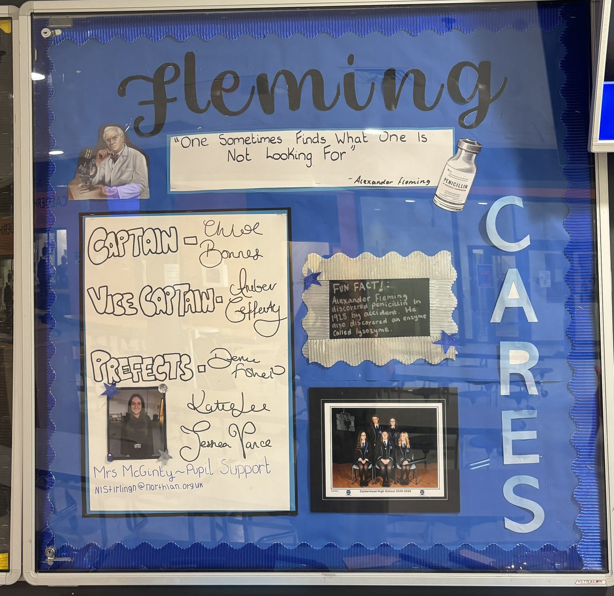 Miss Stirling (@_missstirling) on Twitter photo Fleming House Board is looking amazing! Well done to the Fleming Pupil Leadership Team. #CARES <a href="/CalderheadHS/">Calderhead HS</a> Fleming House Board is looking amazing! Well done to the Fleming Pupil Leadership Team. #CARES <a href="/CalderheadHS/">Calderhead HS</a>