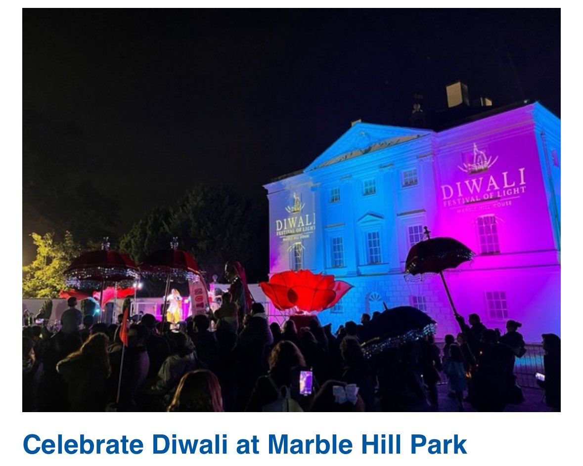 🪔Diwali at Marble Hill is back on 18 October to celebrate the festival of light in the beautiful gardens of Marble Hill. Create your own lantern, learn the moves of Bhangra with dance workshops, and watch the light parade down to the banks of the Thames. Get involved 🪔