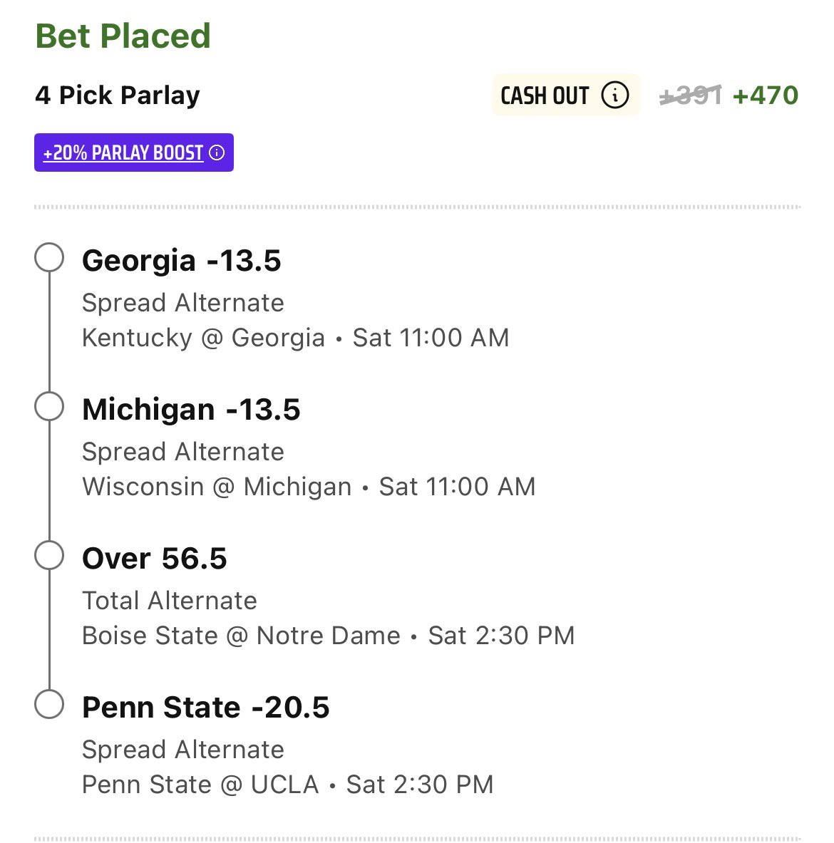 iBetScaredMoney's tweet photo. I’ve came out of retirement… alternate lines parlay 🫰🏻 https://t.co/tuRWdHiH0K