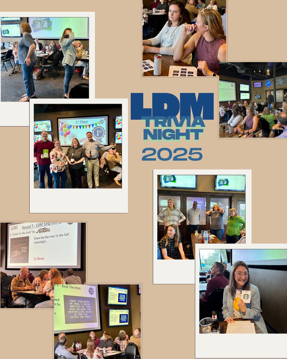 Who says lawyers aren’t fun at parties?
Last night’s LDM Trivia Night was a blast—and yes, the competition was fierce! 🧠🔥
#LDMlaw #TriviaNight #FirmCulture #OfficeVibes
