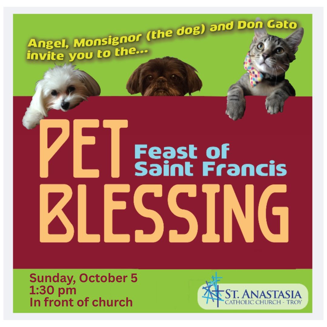 All creatures big and small ... come and bring them for a Pet Blessing!
This Sunday at 1:30 pm.