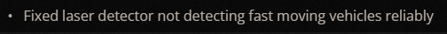 I put in a bug request for laser detectors because I noticed my minicopter course no longer worked. 

I was so delighted to see they fixed it. Thanks to the dev team MINICOPTER COURSES ARE BACK ON THE MENU. :)