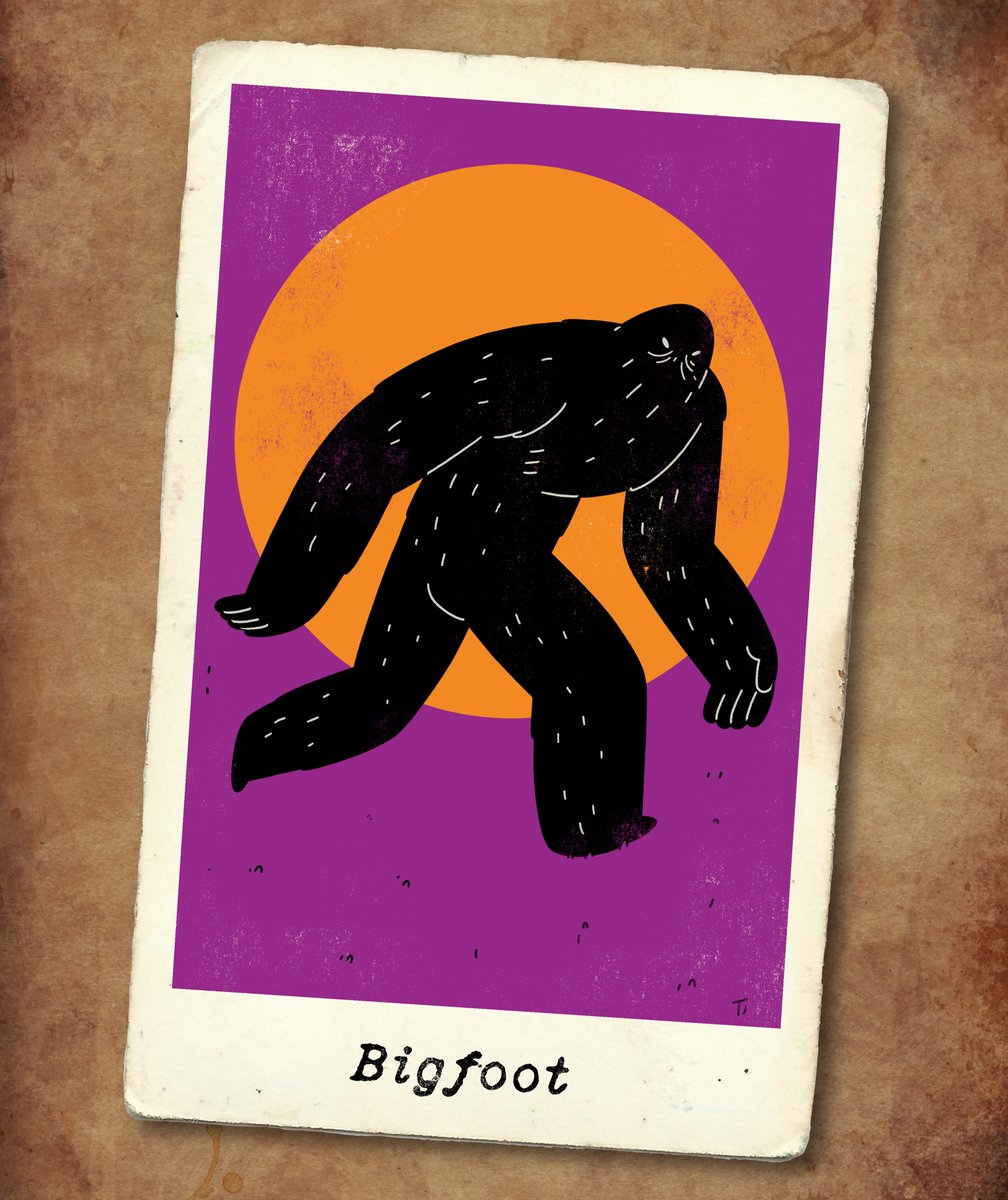 Spooktober Day 5: Bigfoot.
Hairy mythical creature said to inhabit forests in North America, particularly in the Pacific Northwest. 
Bigfoot is featured in both American and Canadian folklore, and since the mid-20th century has become a cultural icon.