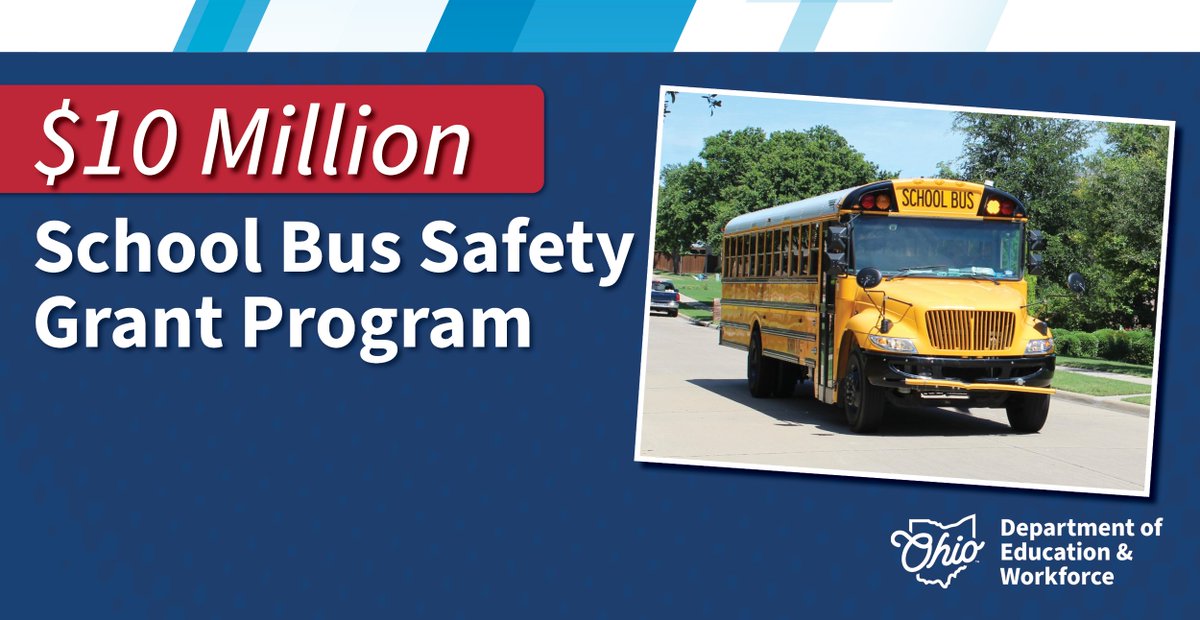 NEW: Governor DeWine and Director Dackin Announce $10 Million School Bus Safety Grant Program

Details: governor.ohio.gov/media/news-and…