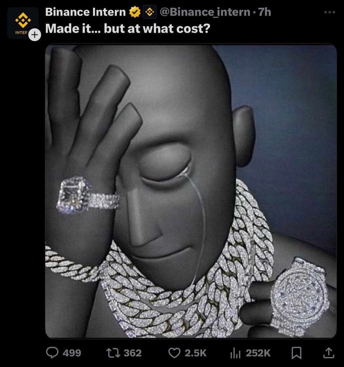 Tinsu memecoin call and yapping tweet media