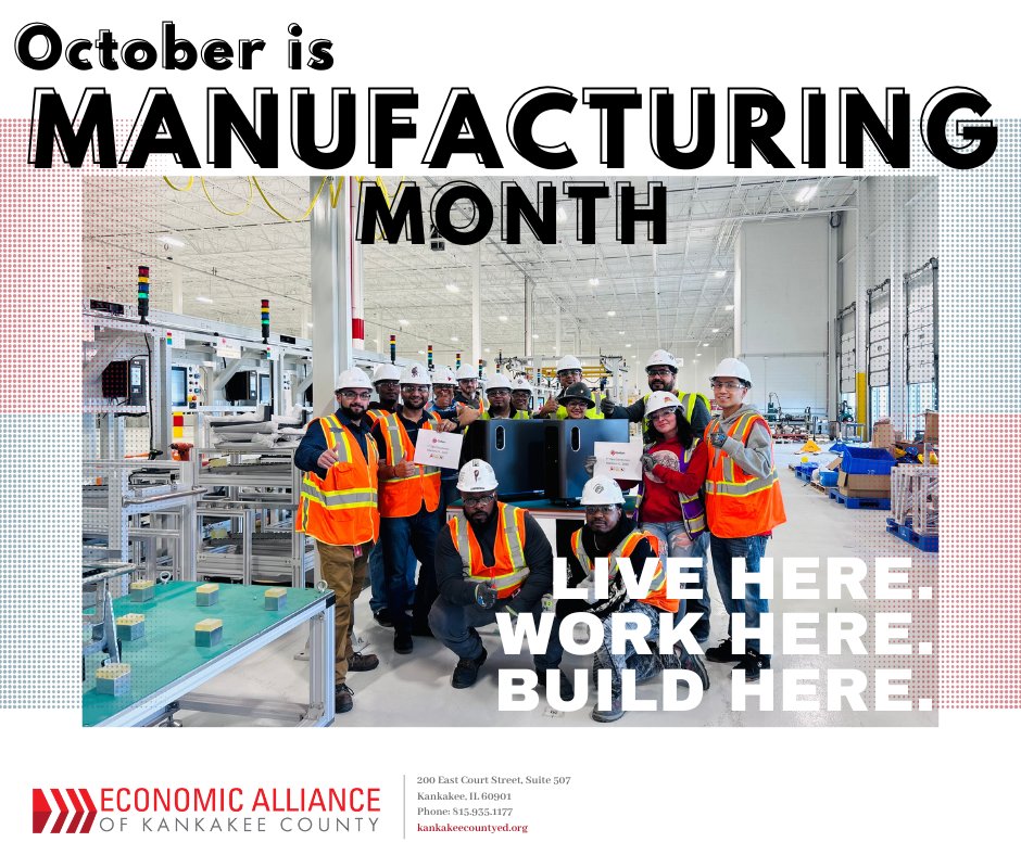 Innovation never stops. As we celebrate Manufacturing Month, let's applaud the technologies, skilled workers, and forward-thinking that are shaping a bright manufacturing future in Kankakee County. #ManufacturingMonth #KankakeeCounty #Innovation #Manufacturing #Illinois