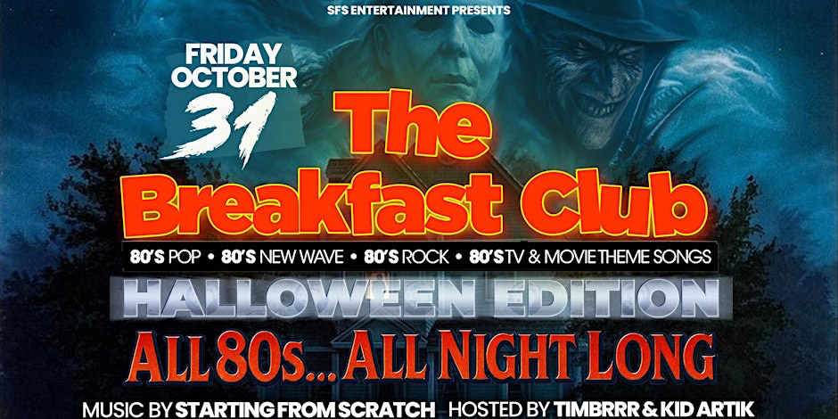 Revival Event Venue (@revivalbarevent) on Twitter photo The Breakfast Club – #Halloween Edition Ghouls just wanna have fun. Moonwalk into a time machine and groove back to the raddest decade of all—the 80s. Featuring DJ Starting From Scratch, host Timbrrr & @kidartik.
<a href="/RevivalBarEvent/">Revival Event Venue</a> Oct 31st.
Tix: revivaleventvenue.ca/event/the-brea… <a href="/djsfs/">DJ Starting From Scratch</a> The Breakfast Club – #Halloween Edition Ghouls just wanna have fun. Moonwalk into a time machine and groove back to the raddest decade of all—the 80s. Featuring DJ Starting From Scratch, host Timbrrr & @kidartik.
<a href="/RevivalBarEvent/">Revival Event Venue</a> Oct 31st.
Tix: revivaleventvenue.ca/event/the-brea… <a href="/djsfs/">DJ Starting From Scratch</a>