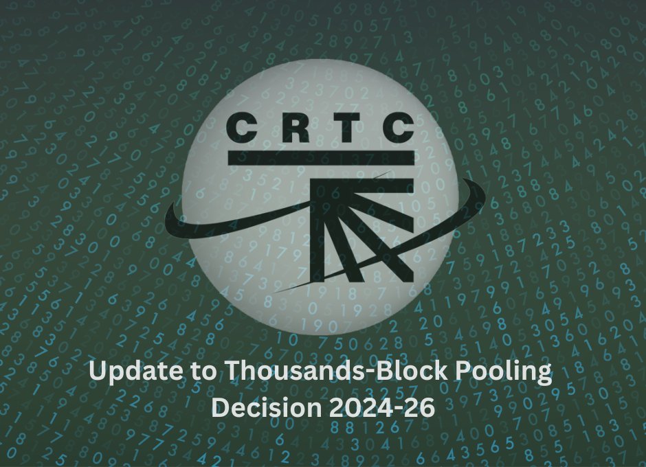 comsolve's tweet image. The CRTC has confirmed that the October 6 2025 deadline for implementing Thousands-Block Pooling will be postponed.

While a revised implementation period will be announced, the CRTC emphasized that all carriers should continue their efforts towards TBP deployment without delay.