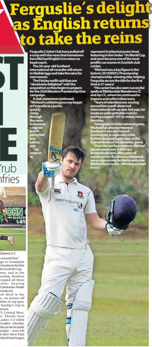 Scottish Cricket Past Present and Future tweet media