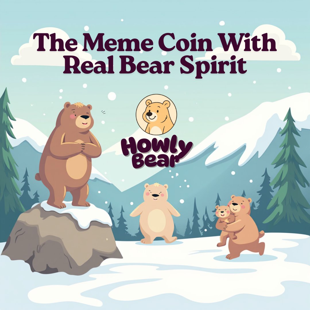 howlybear's tweet image. 🐻 $HOWLY isn’t playacting; it’s pure bear spirit in motion.

Fierce. Relentless. Built for the wild energy of Solana.

This is meme coin season’s hidden beast; are you ready to hunt with the pack?

CA: DazjSSRYCA7HPLPyhth3bAAQQodmrYNMqR4CUmNjinpx

#HOWLY #Solana #MemeCoinSeason