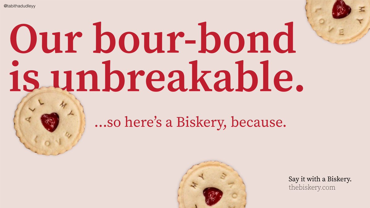 My 4th ad for One Minute Brief of the Day:  Create posters to Spread Kindness in Biscuit Form with
@TheBiskery #SayItWithTheBiskery <a href="/OneMinuteBriefs/">One Minute Briefs ⏱️</a> thebiskery.com