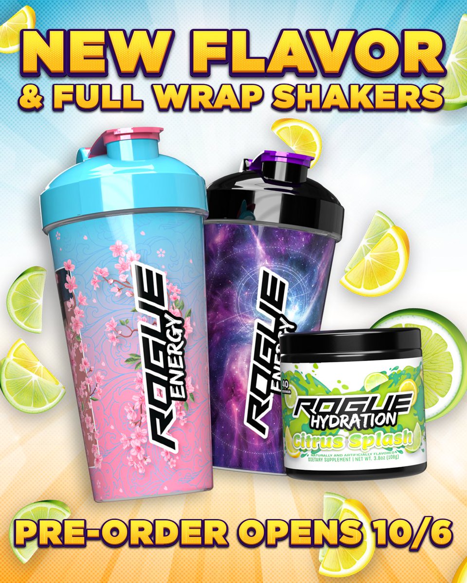 TheRogueEnergy's tweet image. 🚨New Shakers &amp; New Hydration! 🚨
🟢Pre-Order Opens 10/6