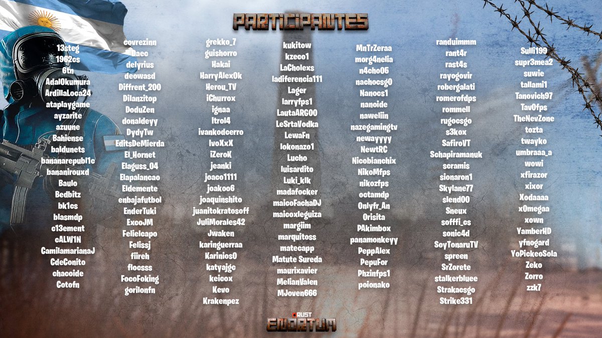 PARTICIPANTES OFICIALES DE ENORTUM