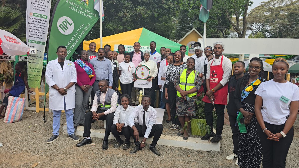 TheKabetePoly's tweet photo. A proud moment for Kabete National Polytechnic!
We are honored to have received the award for Best Hospitality and Service stand  at the Nairobi International Trade Fair 2025, happening at the ASK Showground, Jamhuri. https://t.co/08zjdkmHkz