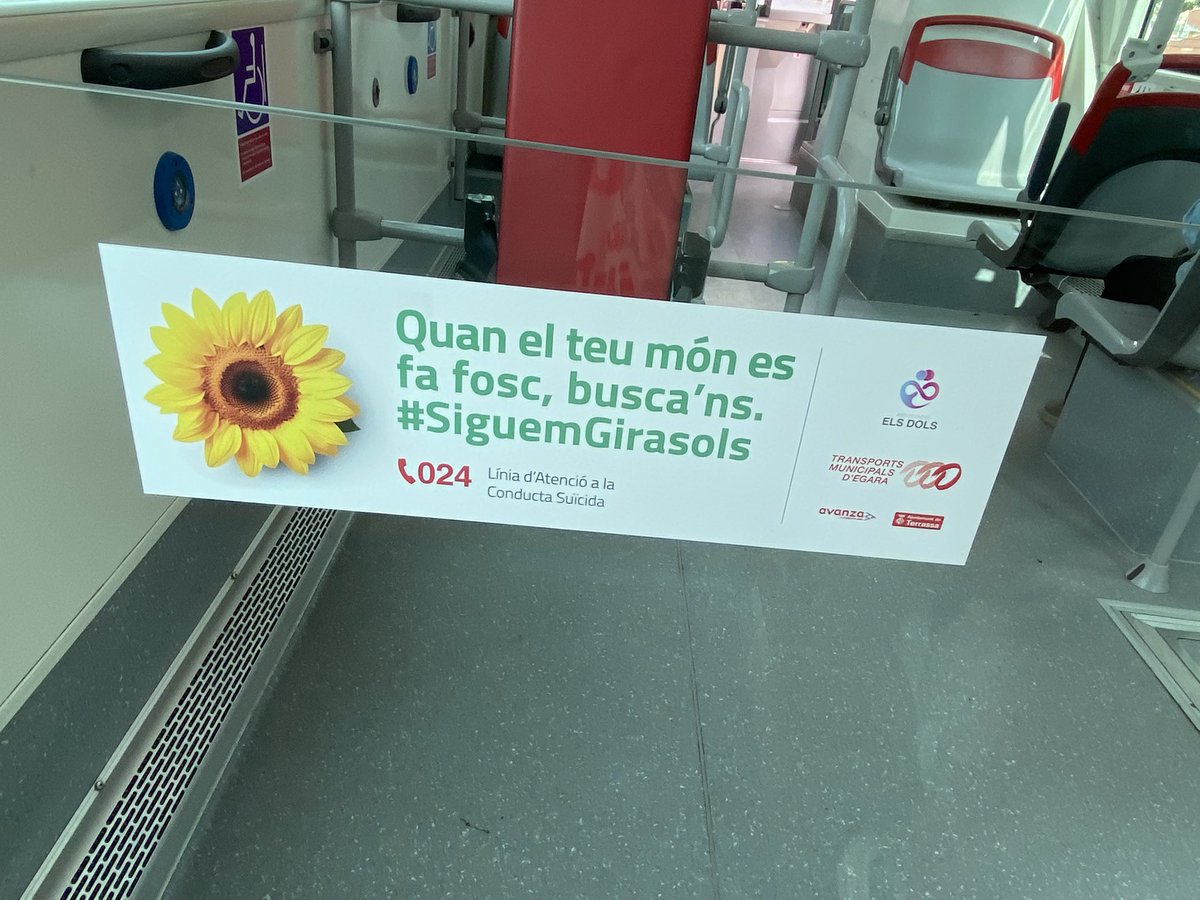 Han sido meses preparando una campaña muy especial con <a href="/tmesa_bus/">Transport Urbà de Terrassa</a> 
La prevención empieza hablando y actuando!!!

#siguemgirasols #cambiemoslanarrativa #prevencióndelsuicidio <a href="/ajterrassa/">Ajuntament de Terrassa</a>