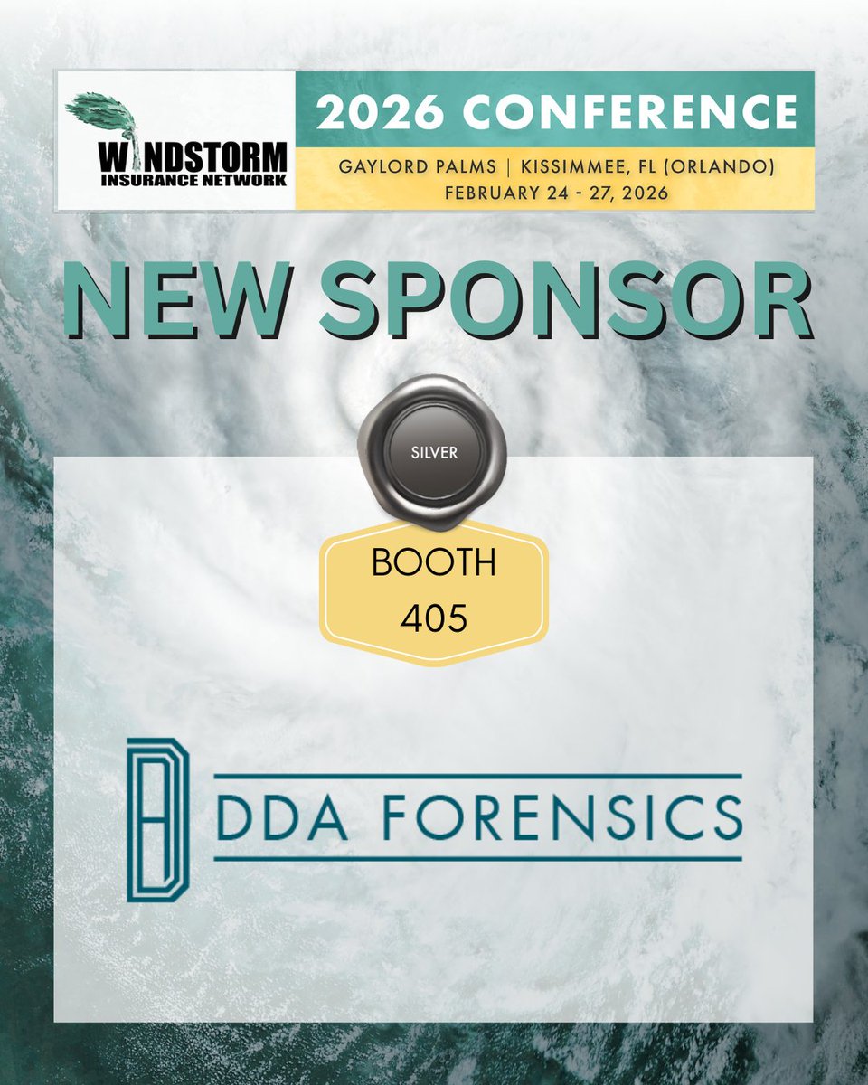 Thanks to our new exhibitor and silver sponsor, DDA Forensics! Join us Feb 24-27, 2026, in Kissimmee, FL. Learn more: ow.ly/Lkf350X1HrW #WINDNetwork #WIND2026 #WindReConnetReEngage