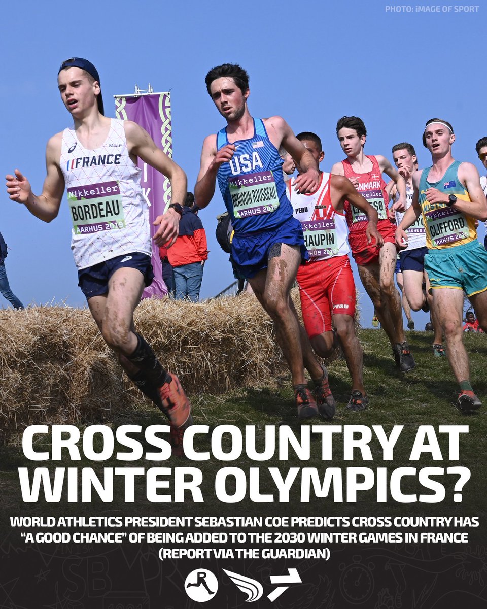 .<a href="/WorldAthletics/">World Athletics</a> President <a href="/sebcoe/">Seb Coe</a> predicts cross country has "a good chance" of becoming an official Olympic event by the 2030 Winter Games in France via a report by <a href="/guardian/">The Guardian</a>.

Coe said there was already a provisional plan for cross-country to be staged on a course in the