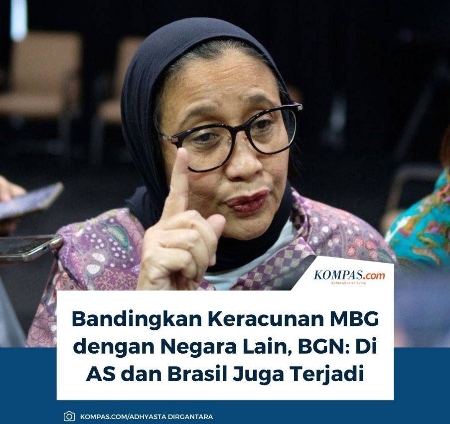 Jangankan soal keracunan, korupsi pun tidak hanya ada di Indonesia, tapi juga ada di negara lain. Jadi santai saja kisanak, sepanjang apa yang terjadi di negara kita dan di negara lain juga terjadi, maka itu hal yang wajar. Paham gak klean?