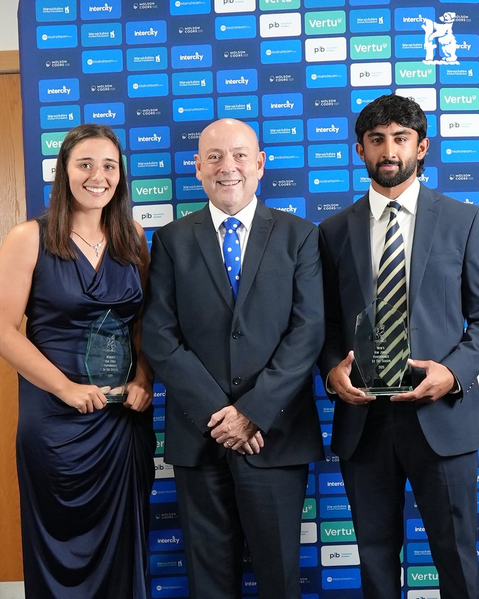 WarwickshireCCC's tweet image. Well done, Zen Malik and Millie Taylor 🏆

🐻 #YouBears