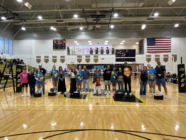 Congrats to our seniors in the volleyball program and thank you!