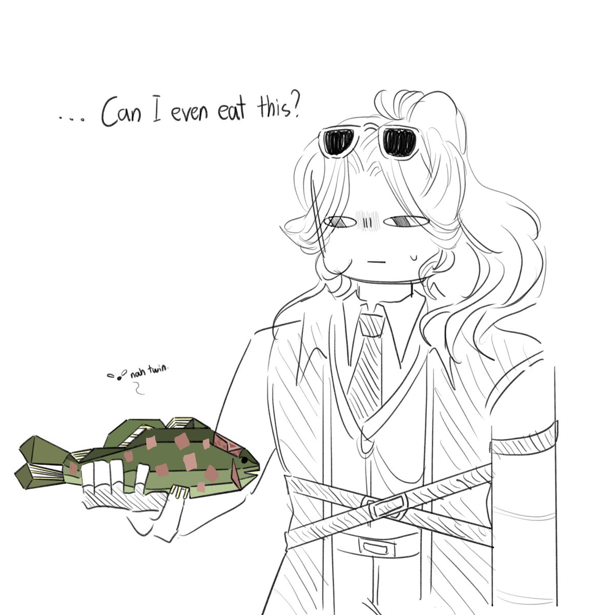 N73462Numa's tweet image. Day 4: Zombiefish
i had no funny idea for this day sorry i was just hungry 
#fisch #fischroblox #fischtober