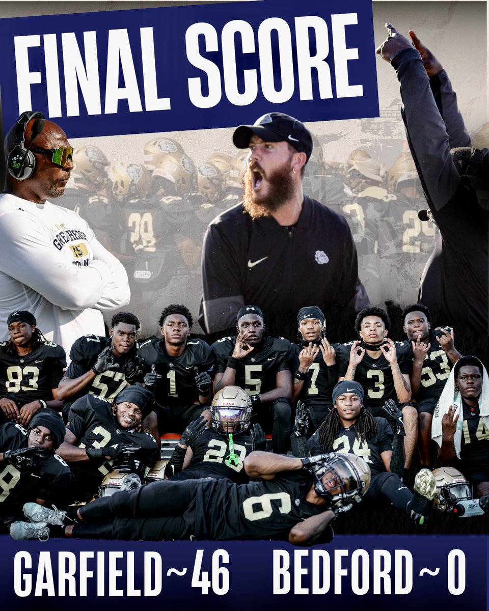 6-1 looks good on you Bulldogs! Are y’all paying attention yet? This Garfield Heights Football program is coming for what they’ve been working so hard for.