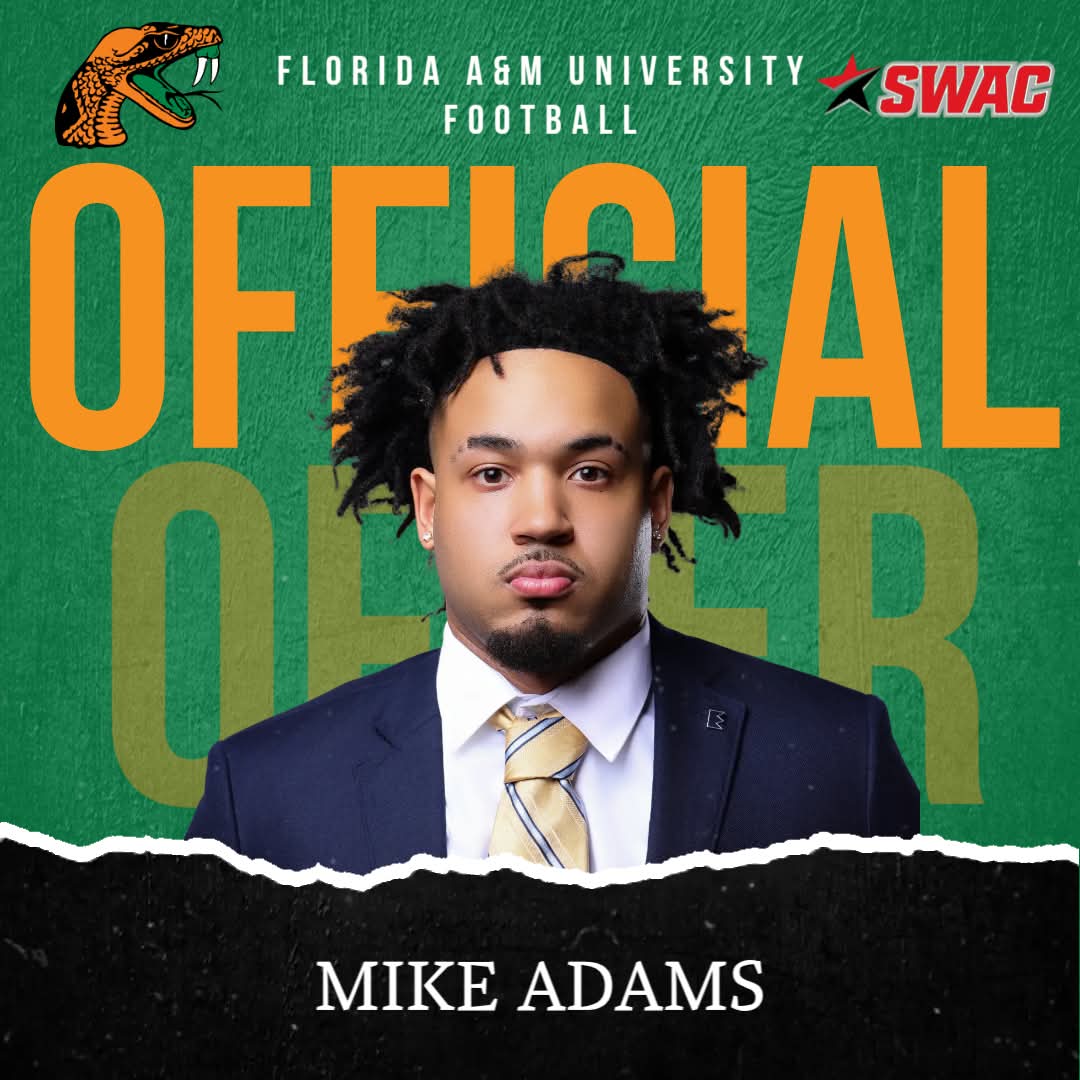 D1 OFFERED! CONGRATULATIONS TO MIKE ADAMS ON HIS OFFER FROM FLORIDA A&amp;M UNIVERSITY!
#DefendersFootball
#NewLevelSameDrive