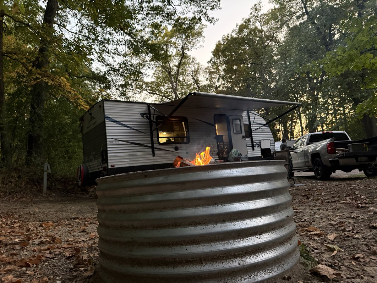 Home sweet home for the weekend! @JRLili2930 #fall #camping #michiganstateparks
