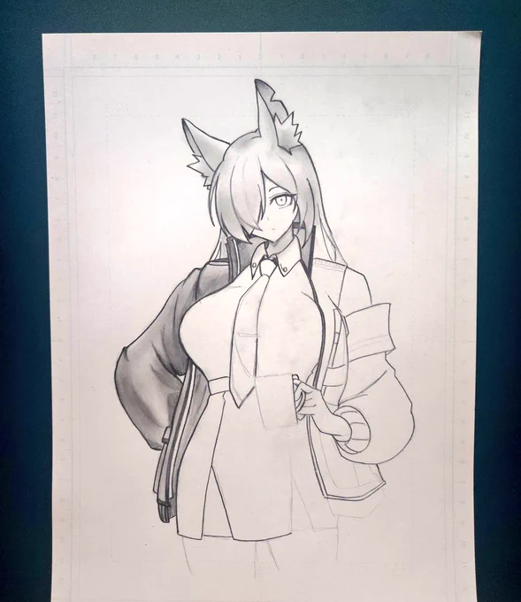 描くのは1日で終わる。 だがな。 立体感出すのに1週間はかかる。